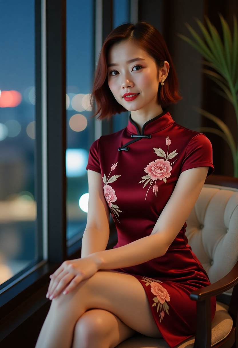 高叉兔女郎居家试穿封面